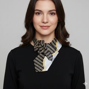 NWT Ogsplosh Women's Ascot Scarf Abstract Print Size Short